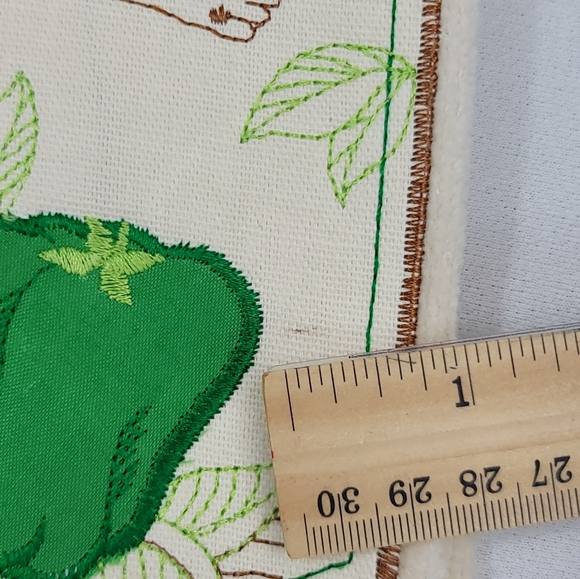 (2) Vtg Kitchen Stitchin Embroidery Peppers Kitchen Towels - Picture 5 of 15
